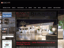 Tablet Screenshot of biancorestauranttenerife.com